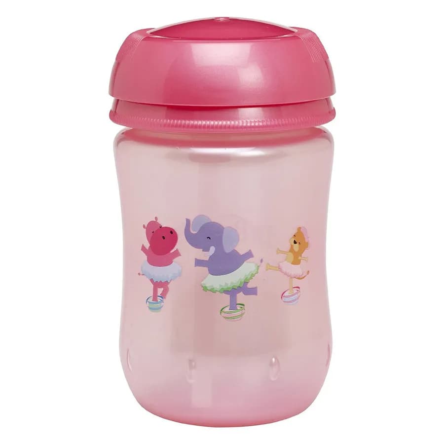 Straw Cup 12 Oz / 355 Ml-Pink & Pink Top