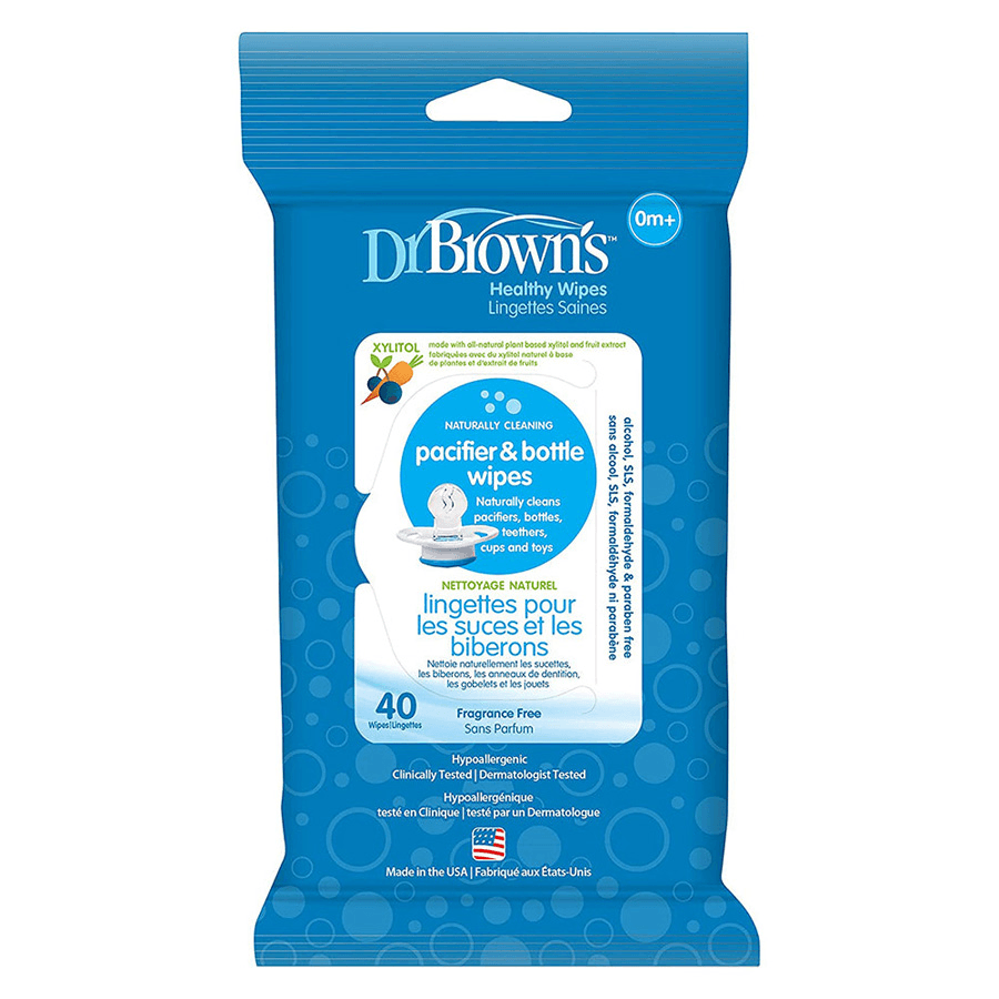 Pacifier & Bottle Wipes, 40-Pack