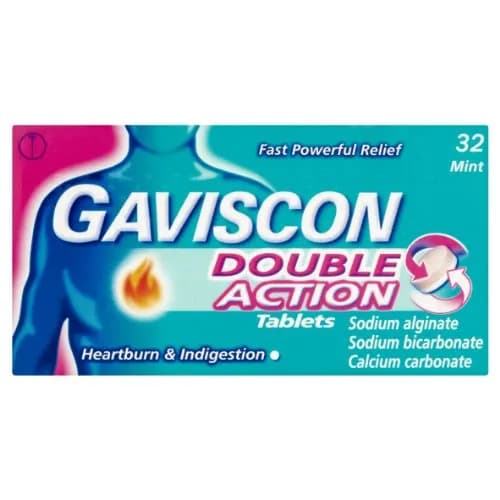 Gaviscon Double Action Tablet 32'S Mint