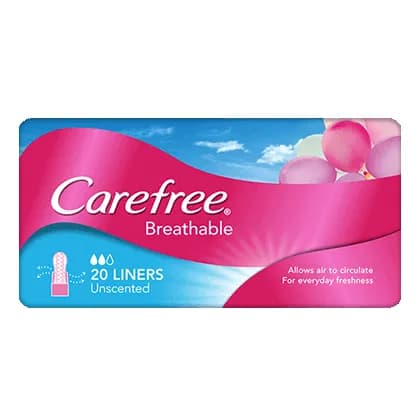 Carefree Breathable Unscented - Shower Fresh 20 pieces