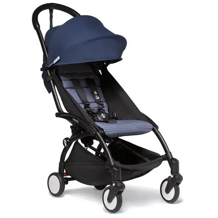 Babyzen YOYO² 6+ Stroller - Black Frame with Color Pack 6+(Air France Blue)