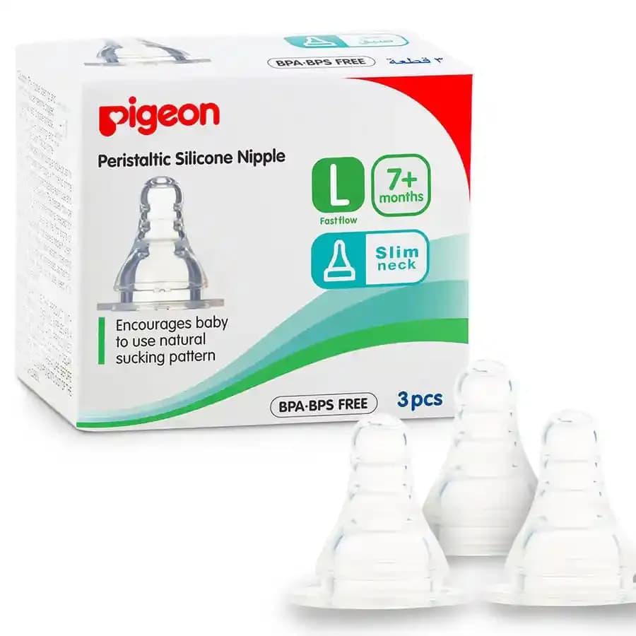 Pigeon Silicone Nipple S-Type (L) (3Pcs)