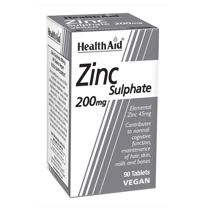 Ha Zinc Sulphate 200mg Tabs 90's (Ha0051)
