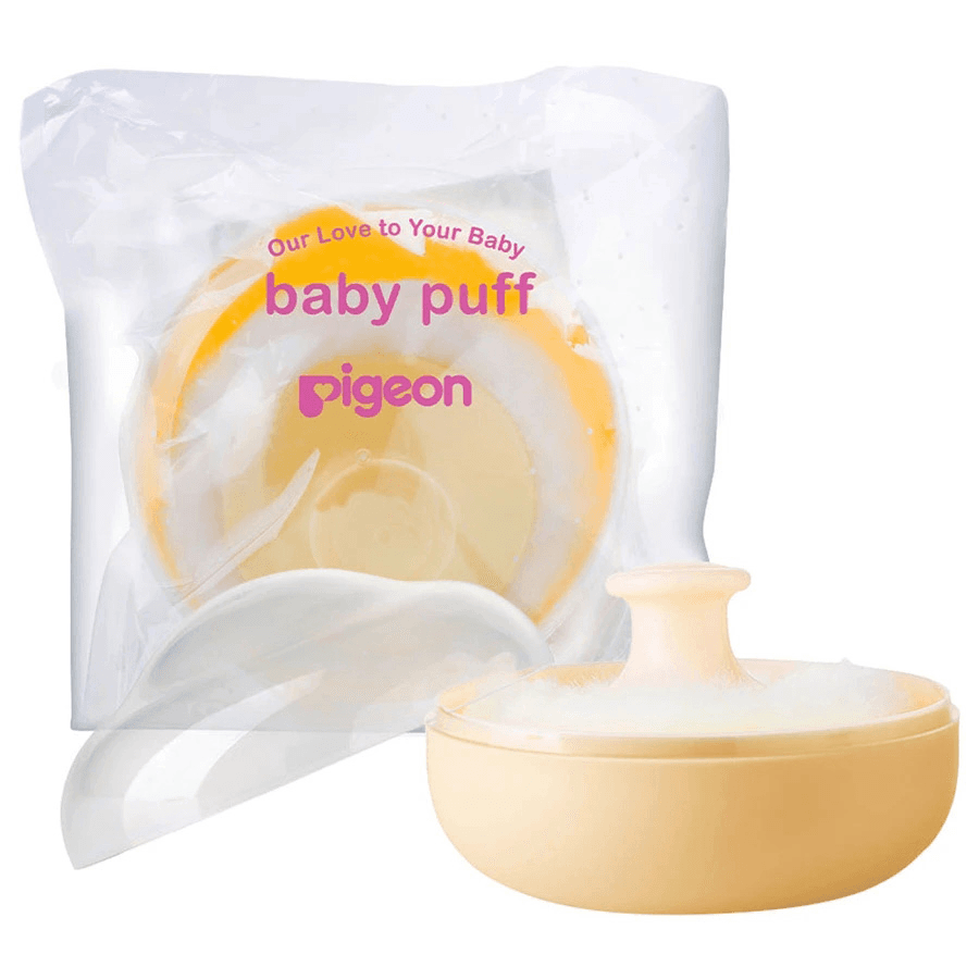 Pigeon - Powder Case W/Puff (Yellow)