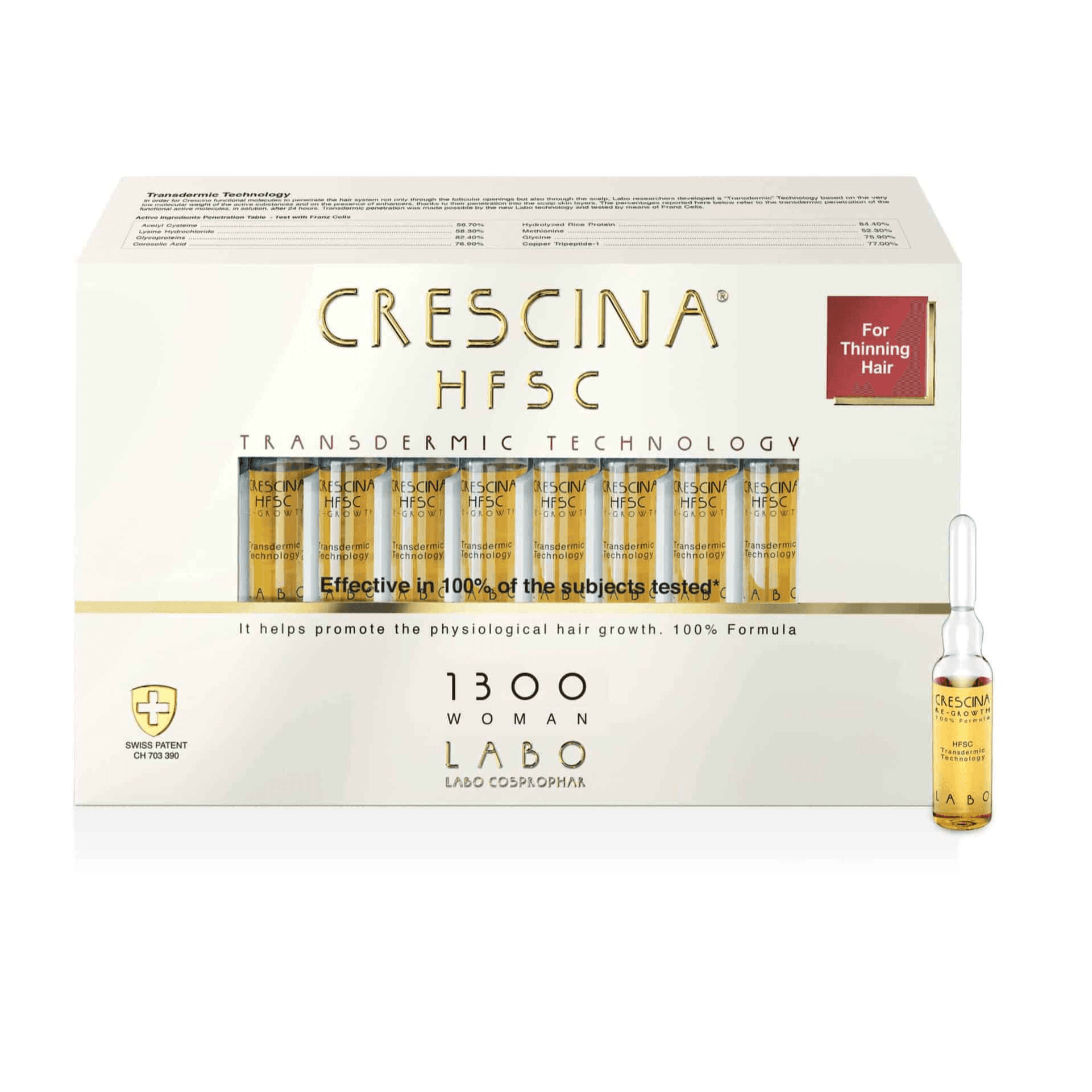Crescina Transdermic Woman 1300 Ampoules 20'S