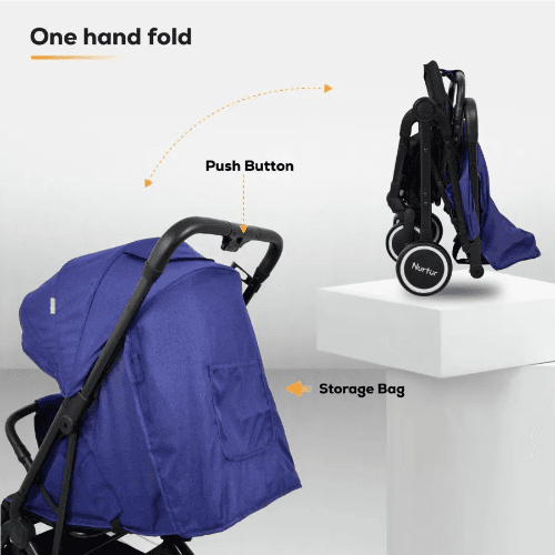 Nurtur Baby Travel Stroller (Dark Blue)