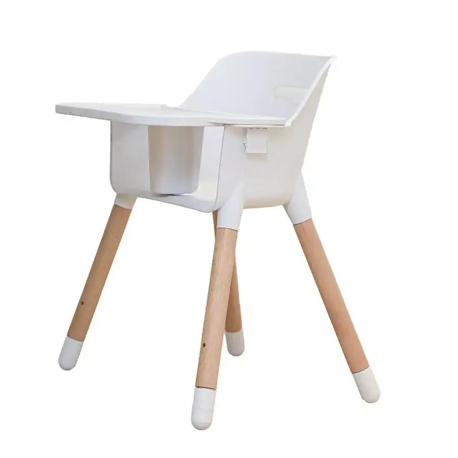 Wooden Leg Baby High Chair With Cushion