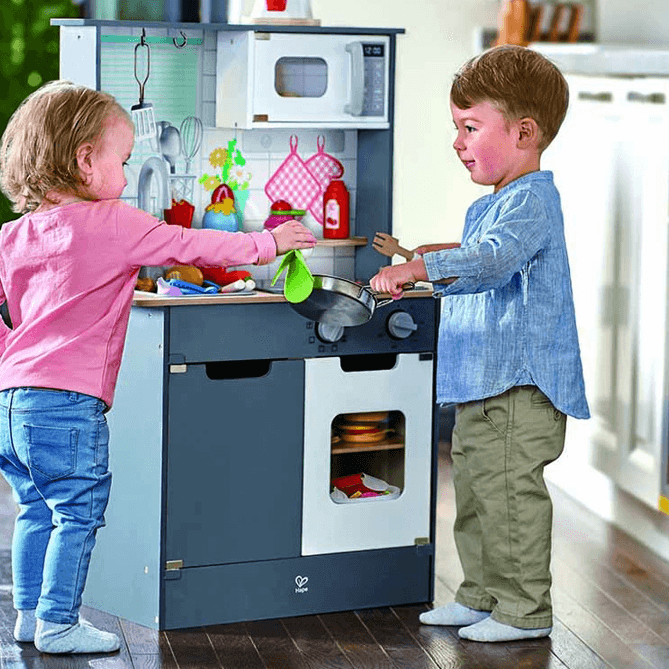 Hape - Kitchen With Light And Sound (Grey)