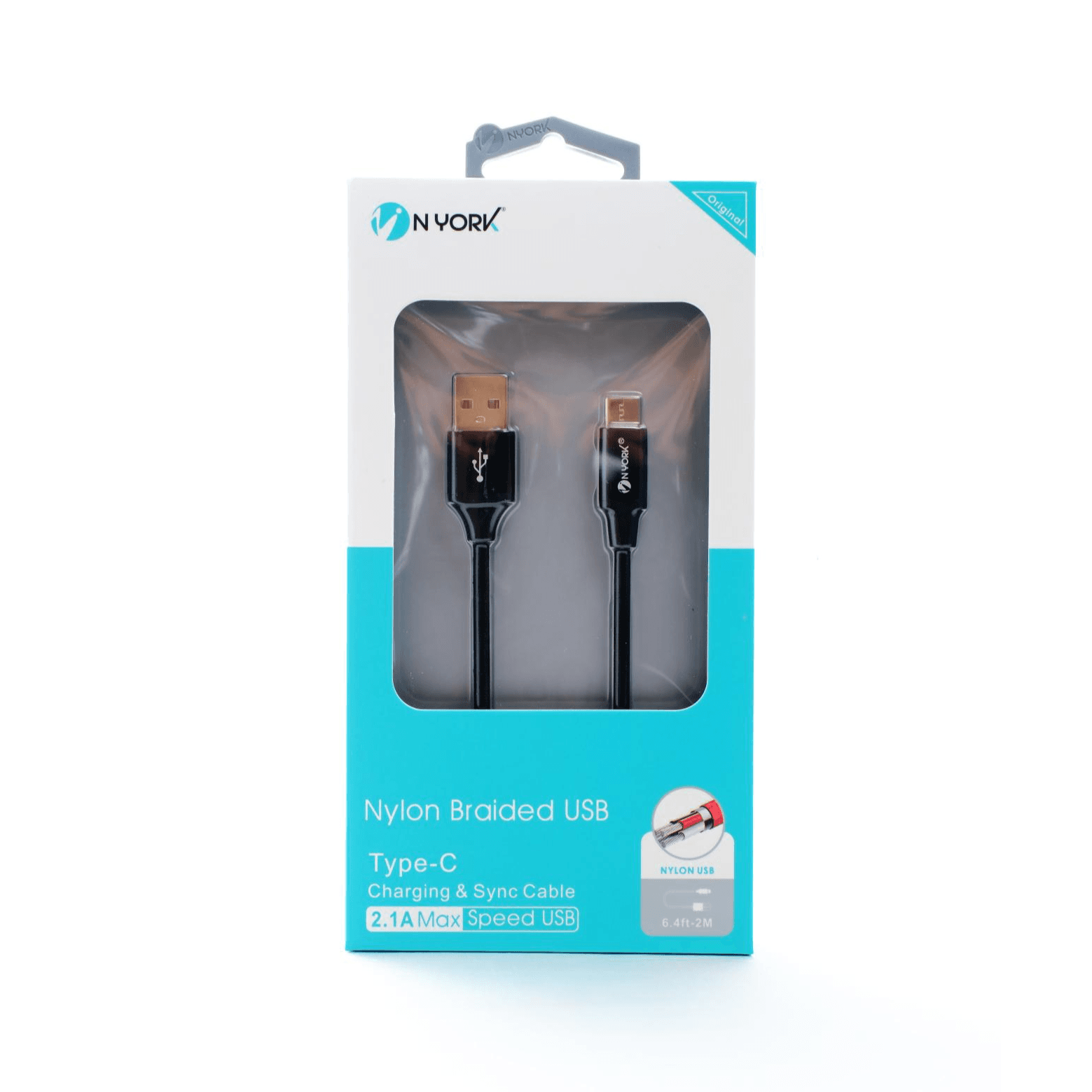 Nyork Fast Sync And Braided Type C Cable 1M Uc821