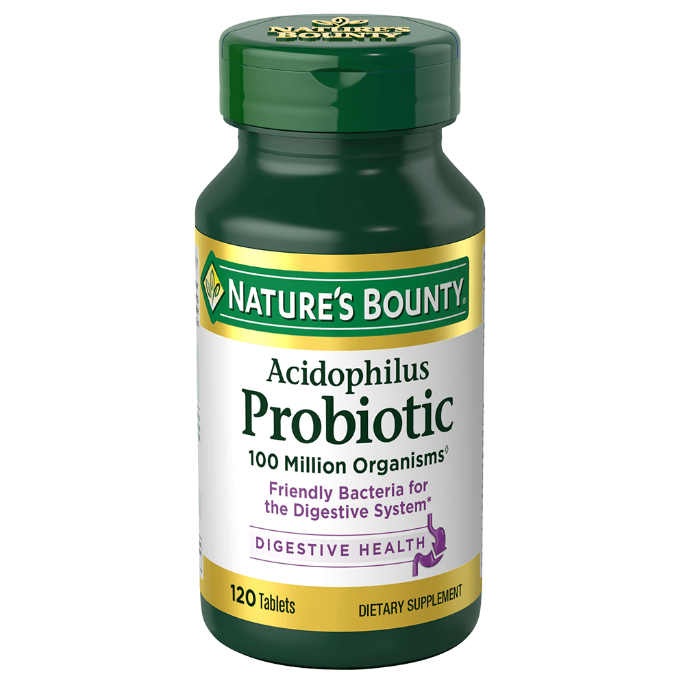Natures Bounty Probiotic Acidophilus Tabs 120's (82610)