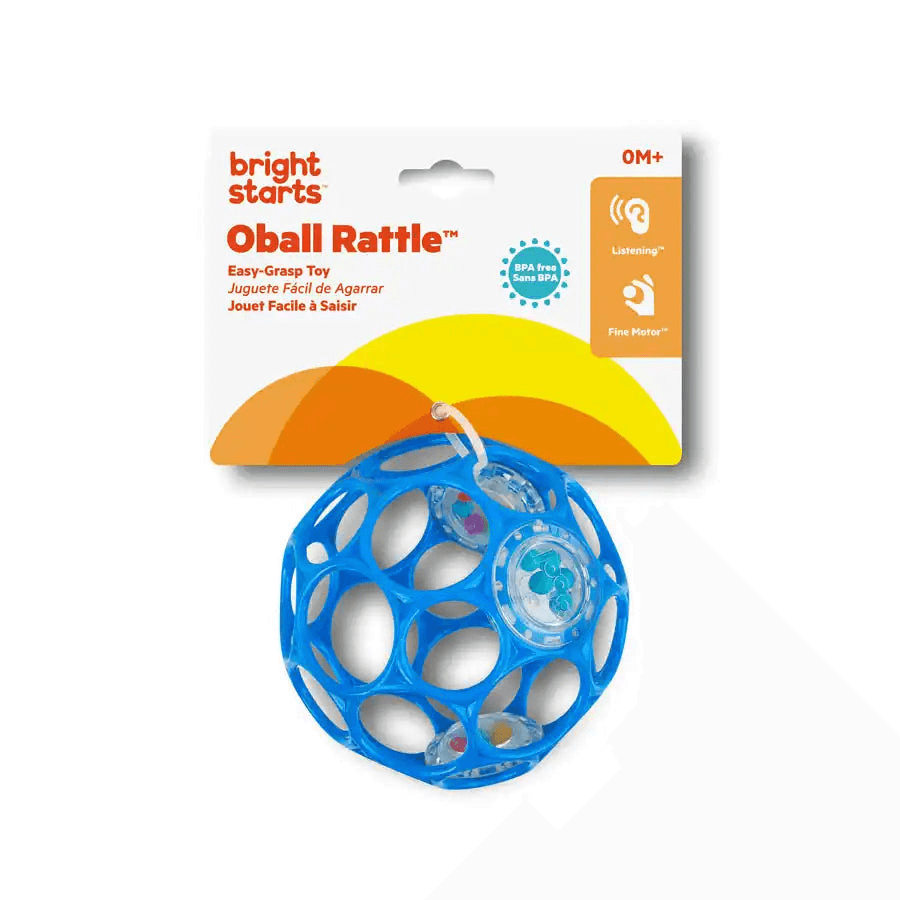 Bright Starts Oball Rattle Easy-Grasp Toy (Blue)