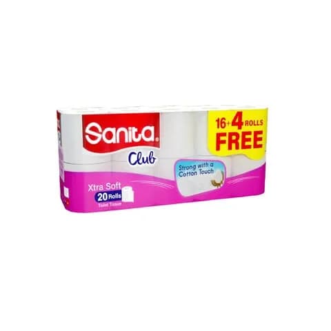 Sanita Club Toilet Tissue 16+4