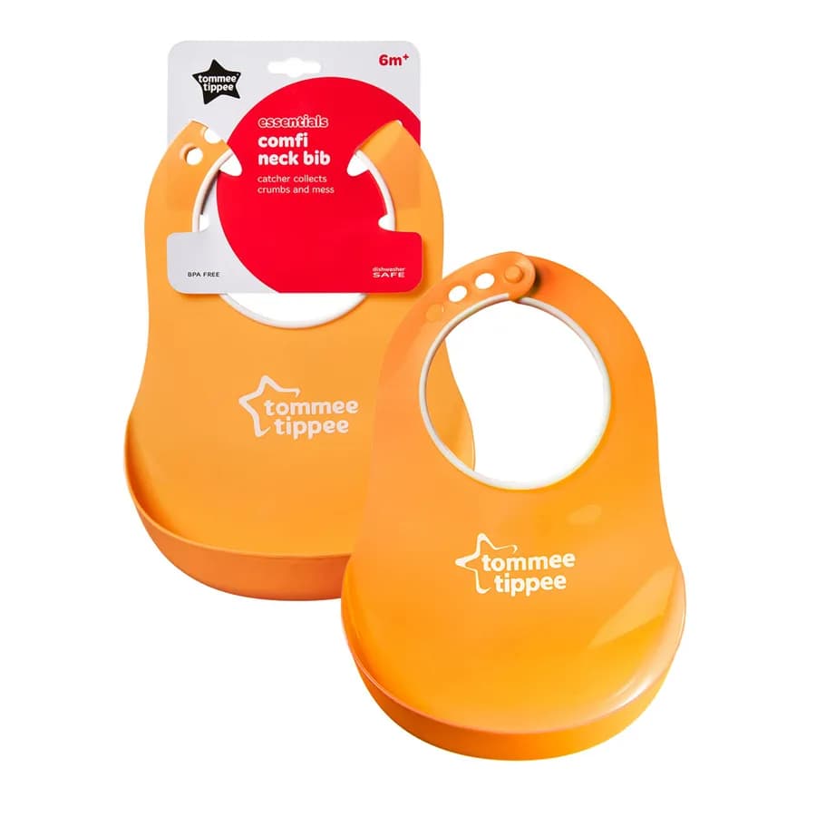 Tommee Tippee Essentials Comfi Neck Catch Bib (Orange)