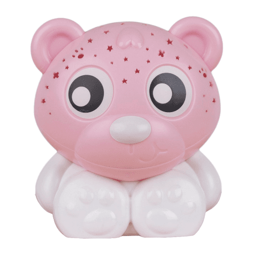 Playgro - Goodnight Bear Night Light And Projector (Pink And White)