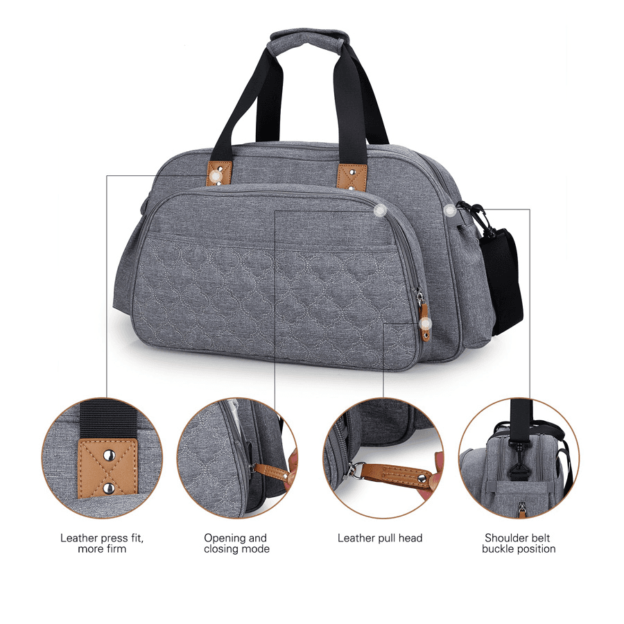 Little Story - Bed In A Bag Quilted (Grey)
