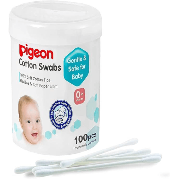 Pigeon Cotton Swabs Soft Paper 100 Pcs