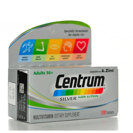 Centrum Silver With Lutein Complete A To Zinc 100 Tablets