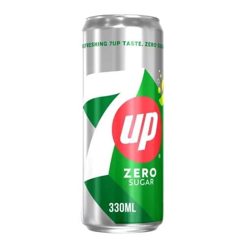 7Up Free Sugar Soft Drink Cans, 330Ml