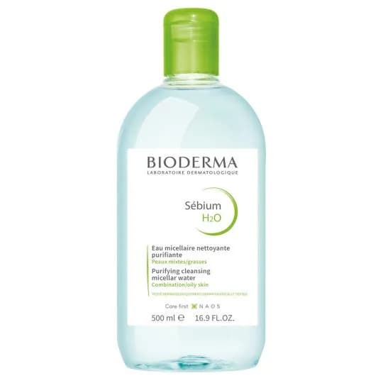 Bioderma Sebium H2O Purifying Cleansing Micelle Water Oily Skin 500Ml