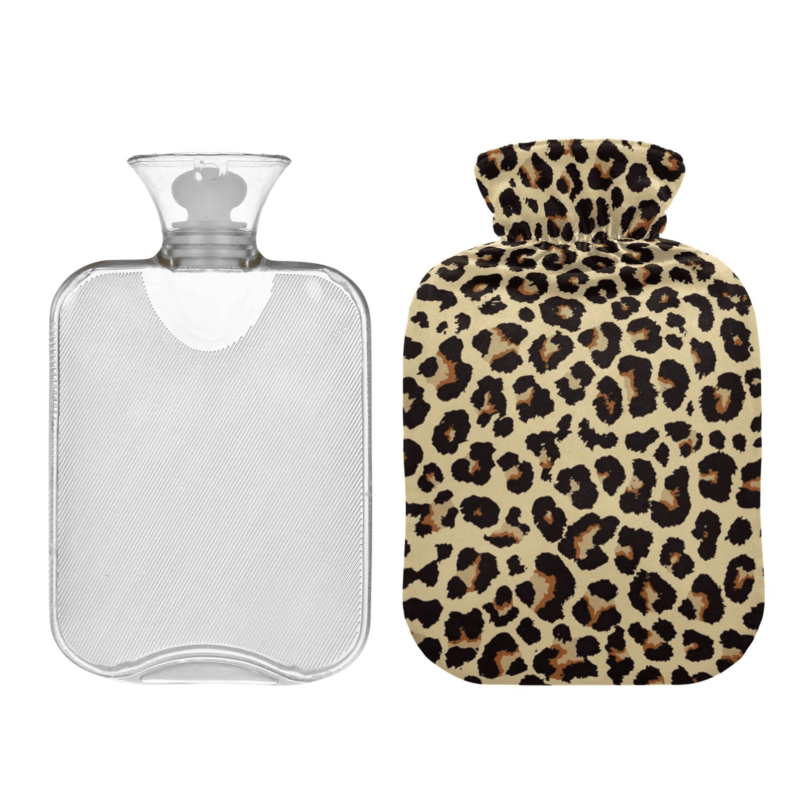 Sanger Warmflasche H/water Bag With plush Cover Leopard (165469)14811