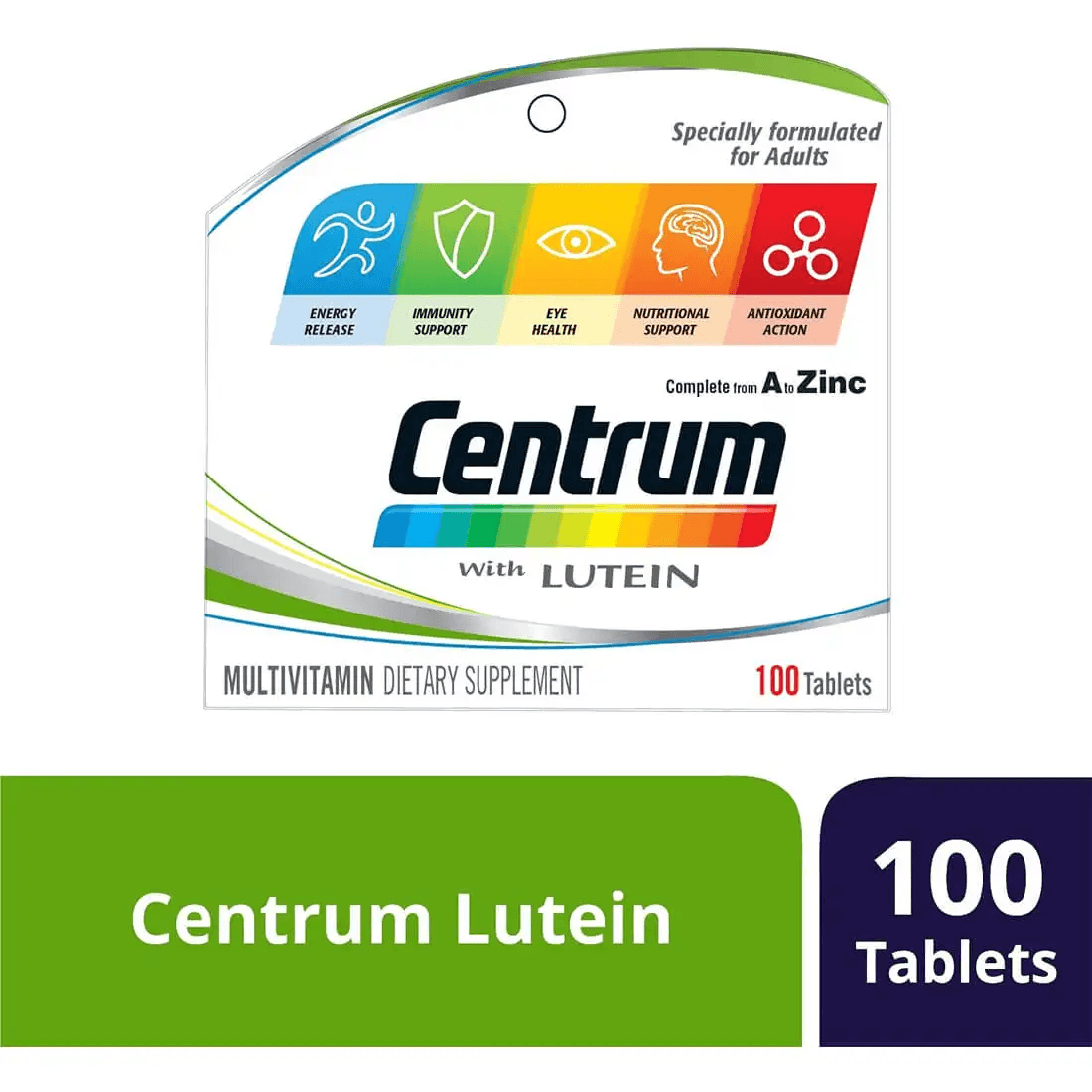 Centrum With Lutein 100 Tablets