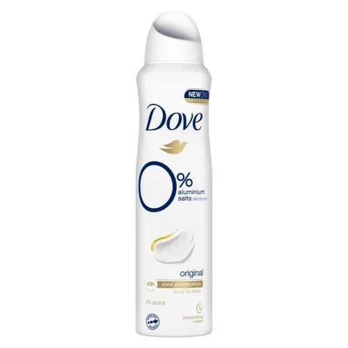 Dove Original 0% Aluminium Antiperspirant Deodorant, 150Ml