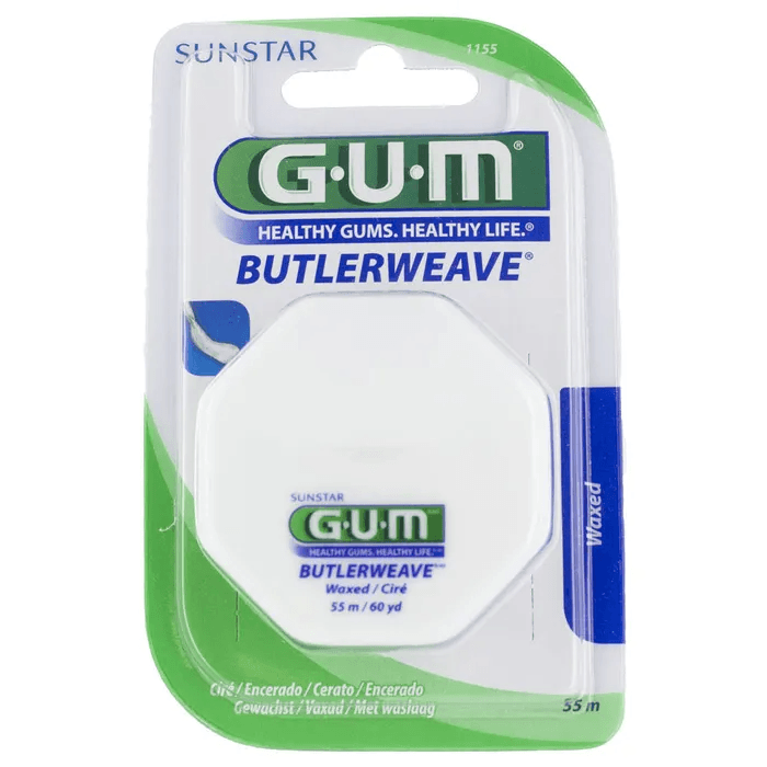 Gum Butlerweave Waxed Dental Floss 55M