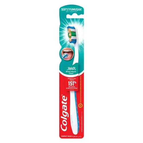 Colgate 360 Deep Clean Soft Toothbrush, 1 Piece