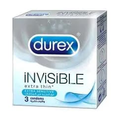 Durex Invisible Extra Thin 3 Condoms