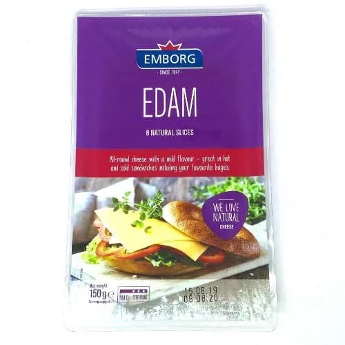 Emborg Edam Cheese Slices 150 G