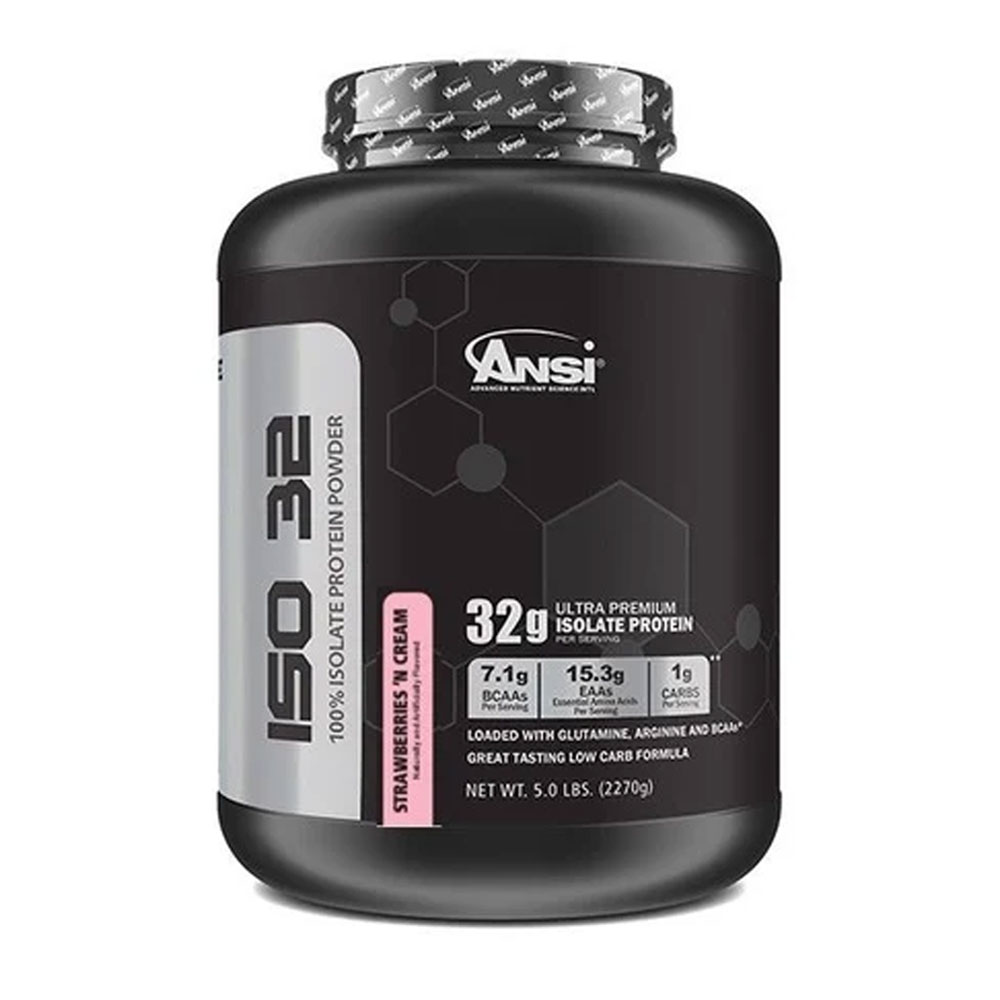 Ansi Iso32 Zero Sugar Protein Shake (Strawberry & Cream) - 5Lbs