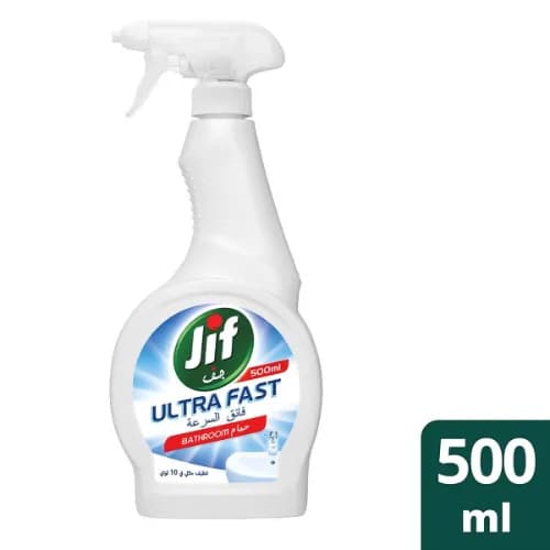 Jif Ultra Fast Cleaner Spray For Bathroom, 500Ml