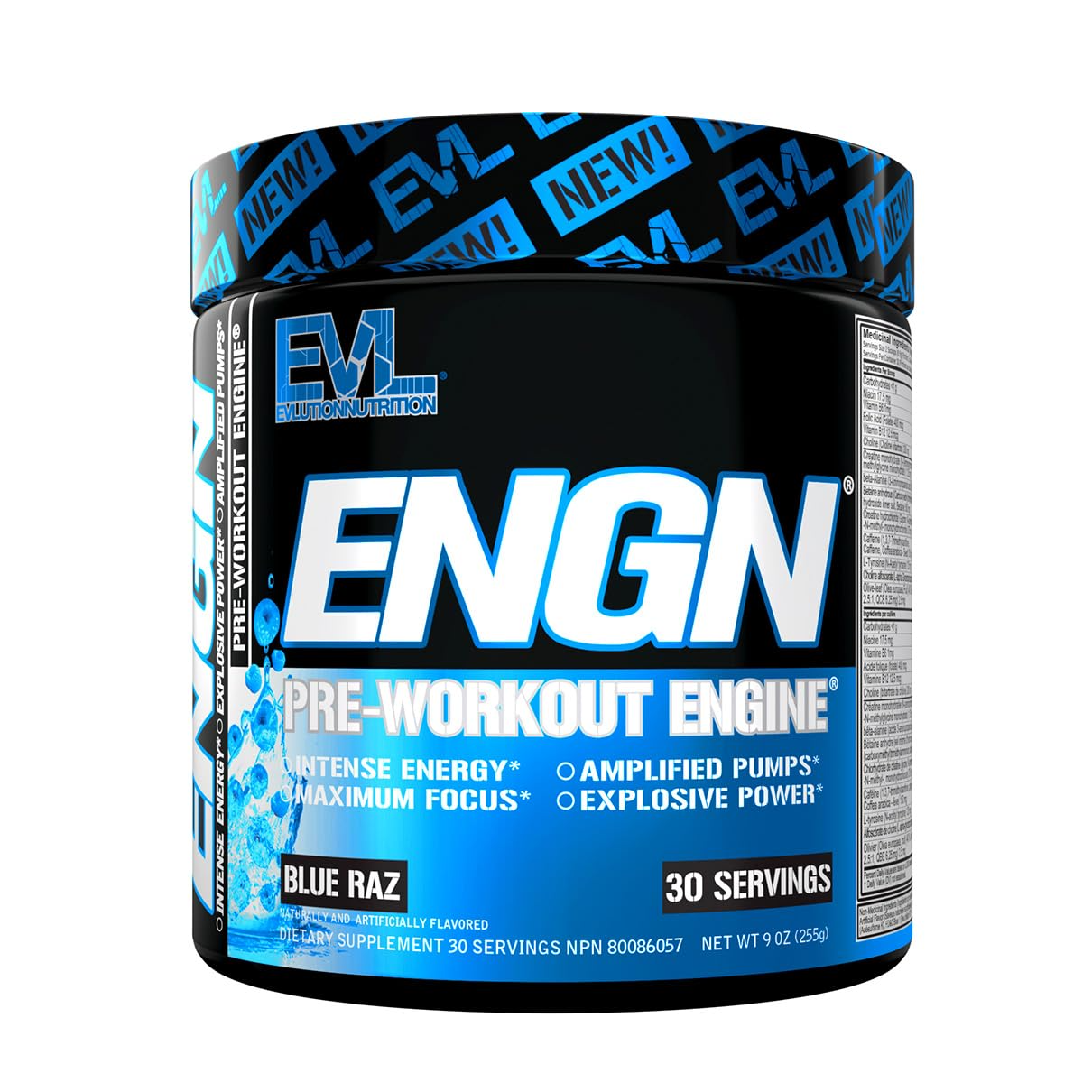 Evlution Engn Pre Workout Engine (Blue Raspberry) - 255Gm