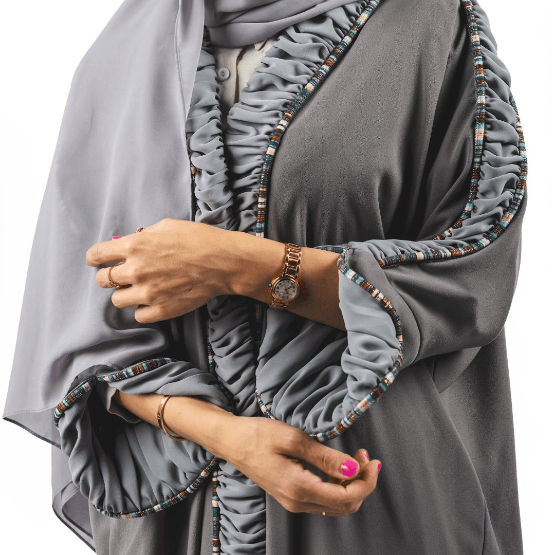 Masnouri Line -  Grey Abaya Size 56 
