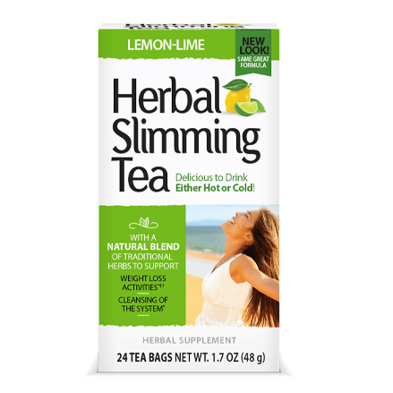 21St Century Vitamins Herbal Slimming Tea - Lemon Lime 24Bags
