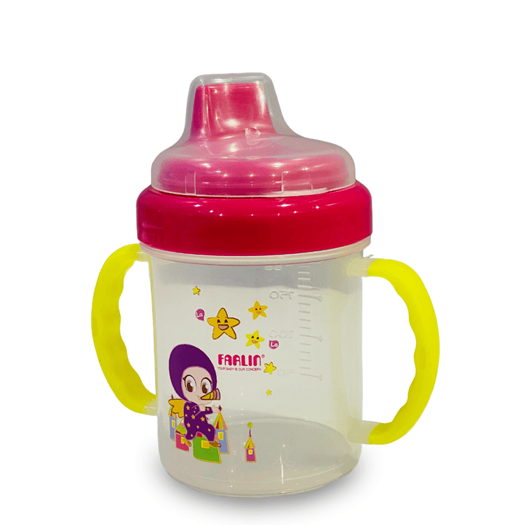 Farlin Non Spill Magic Cup Spout Pink (Buy 1 Get 1 Free)