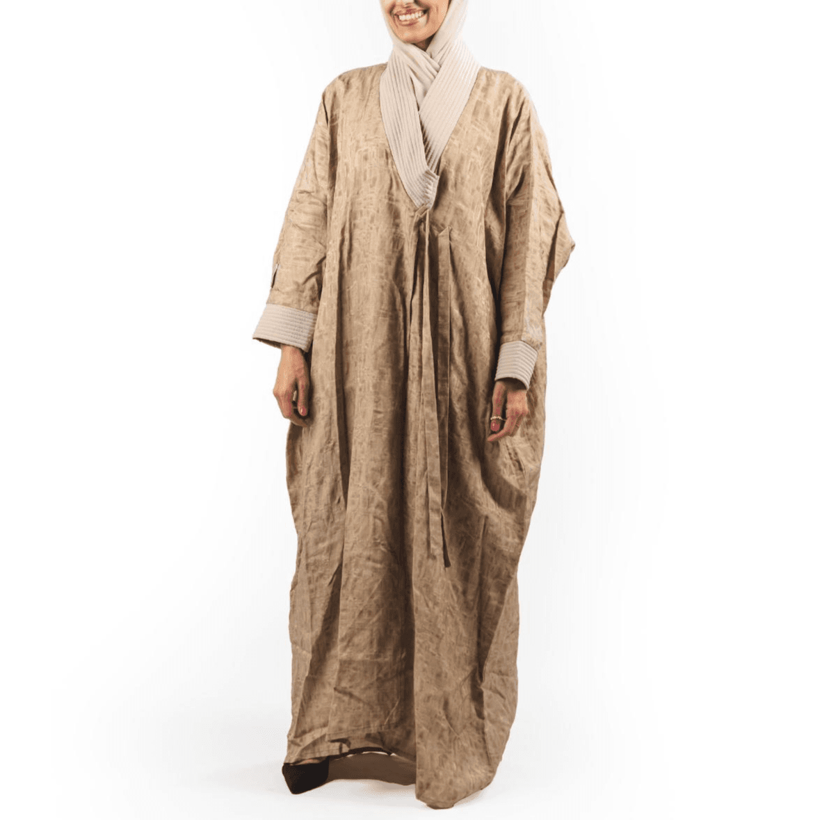 Masnouri Line Abaya Size 58 - Beige