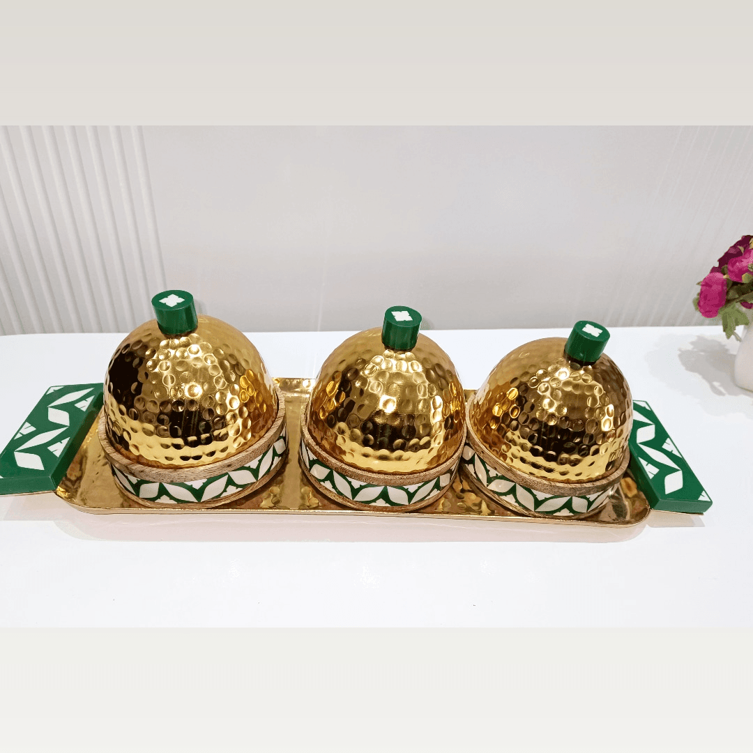 Long Golden Tray