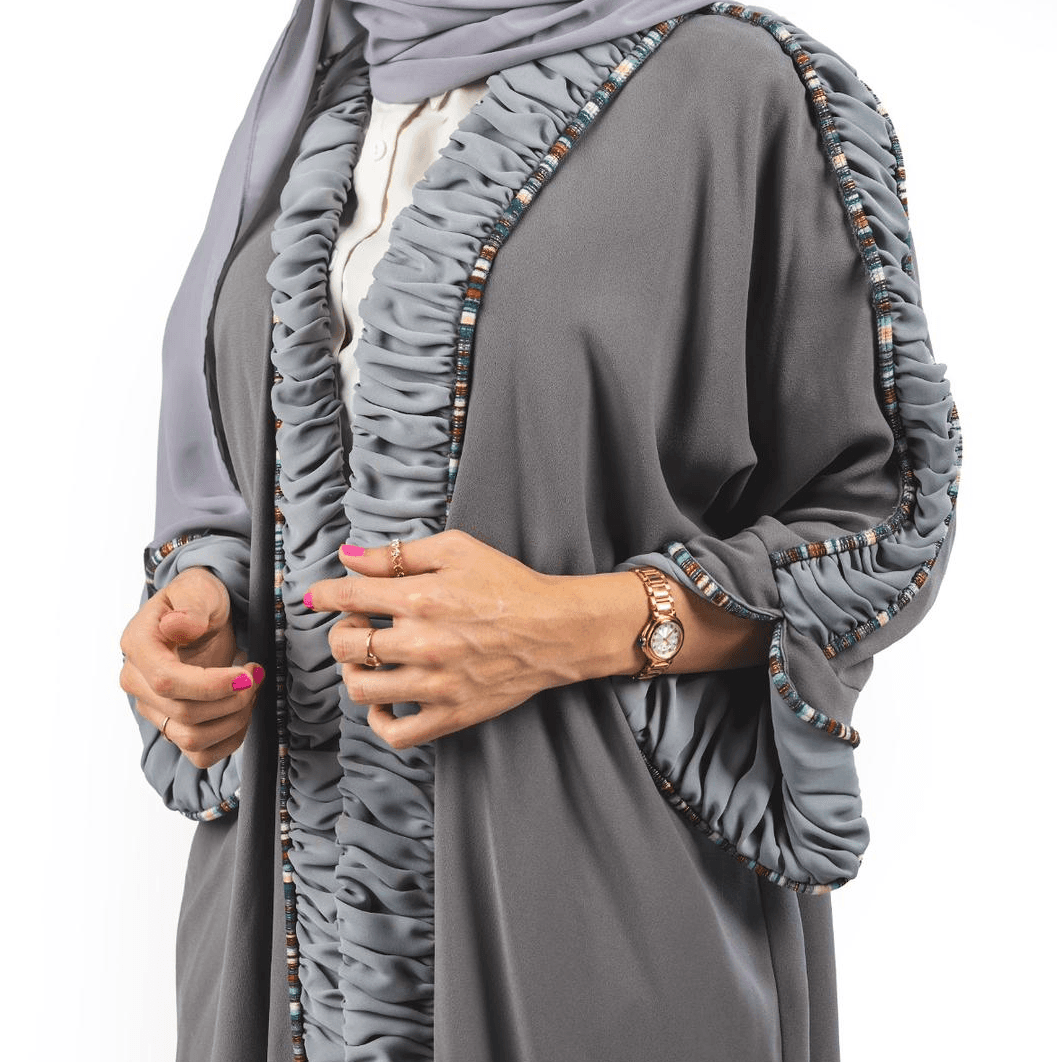 Masnouri Line -  Grey Abaya Size 56 