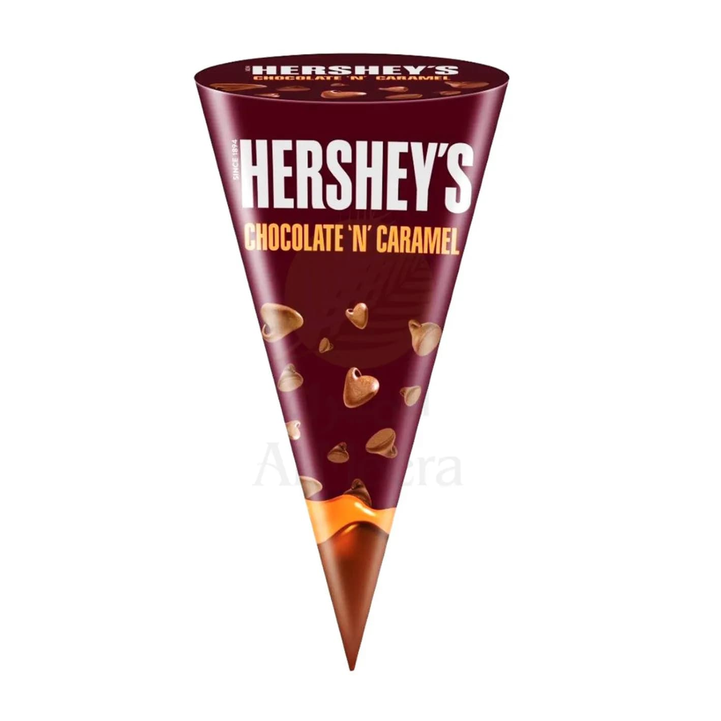 Hershey'S Chocolate 'N' Caramel Ice Cream Cone, 100Ml