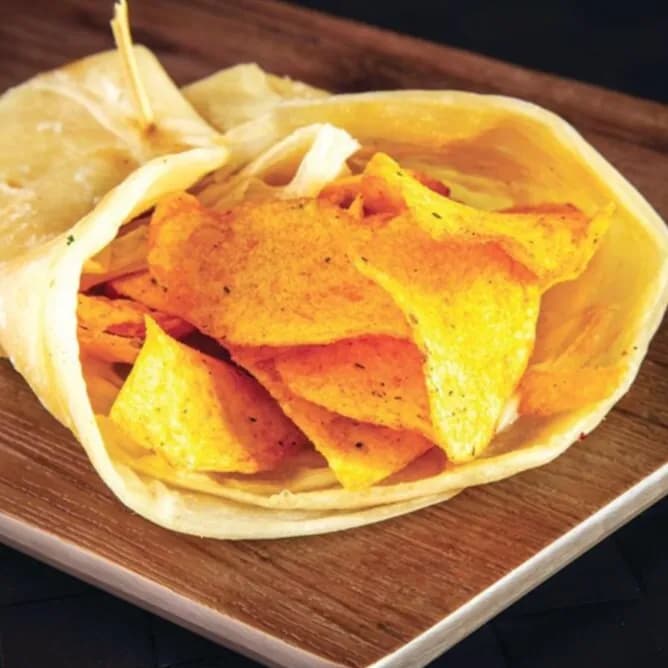 Oman Chips With Cheese Paratha