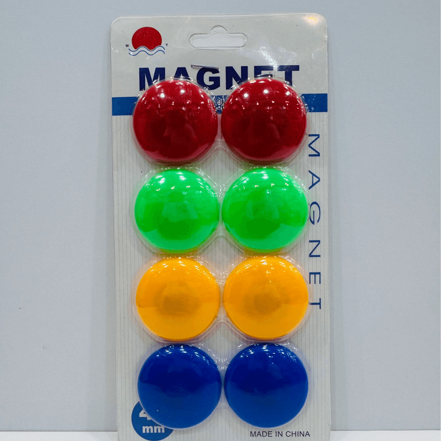 Magnets 40 mm mixed colors 8pc