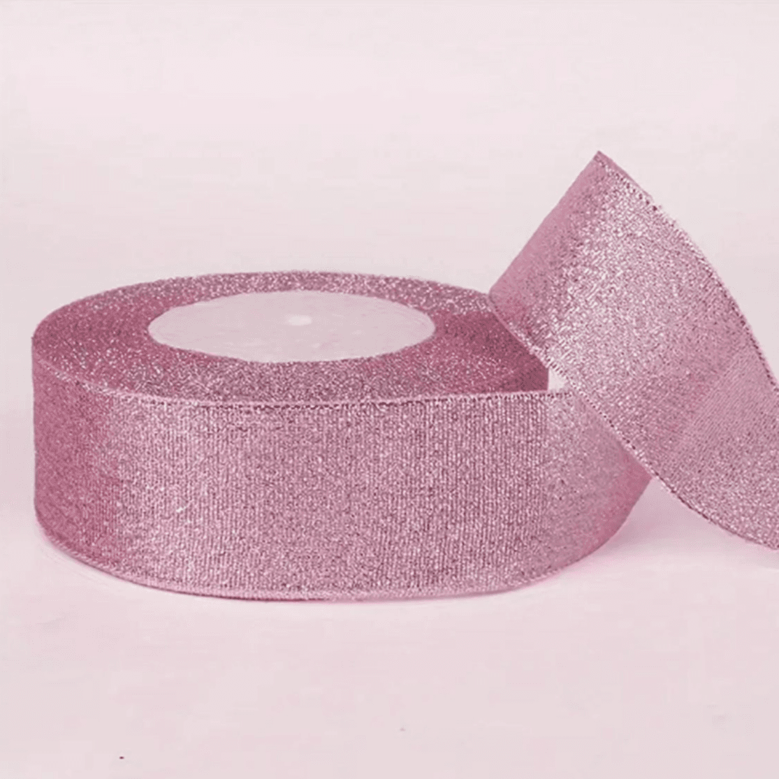 Pink Glitter Ribbon 26yards