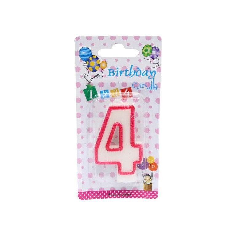 Birthday Number Candles4 Years