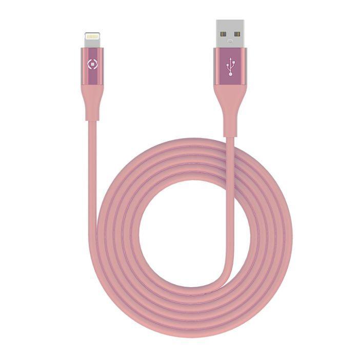 Celly Usblightcol3Mpk Mfi Lightning Color Cable 3M Blue