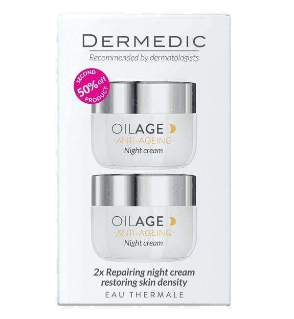 Dermedic 2X Repairing Night Cream Restoring Skin Density (2X50Ml) No.12888