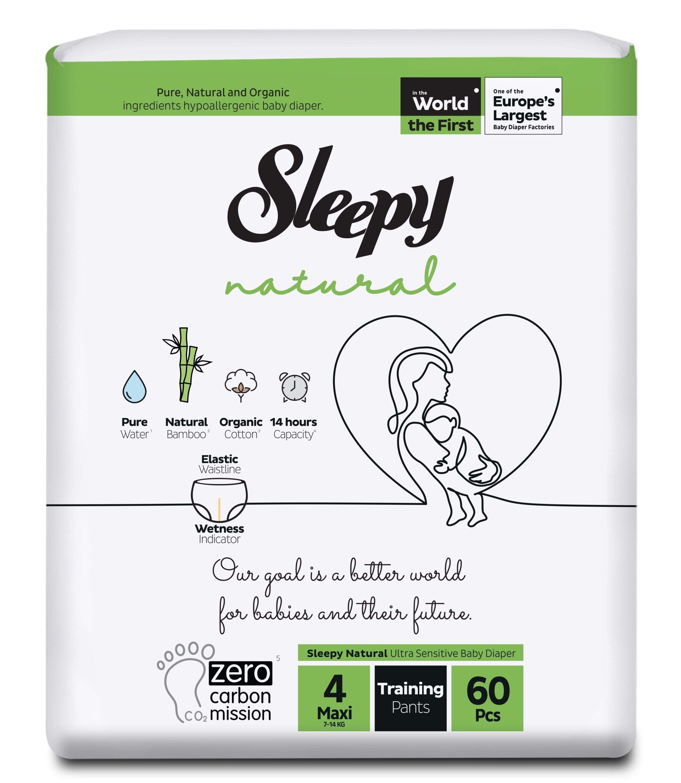 Sleepy Natural Pants No. 4 60'S Diapers (64923)