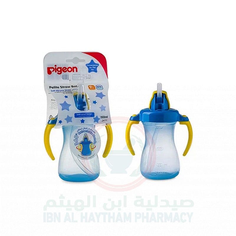 Pigeon Petite Straw Bottle 150Ml (Blue)