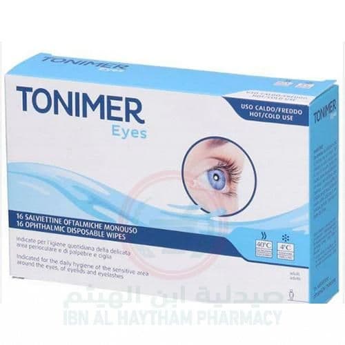 Tonimer Lab Opthalmic Wipes X16