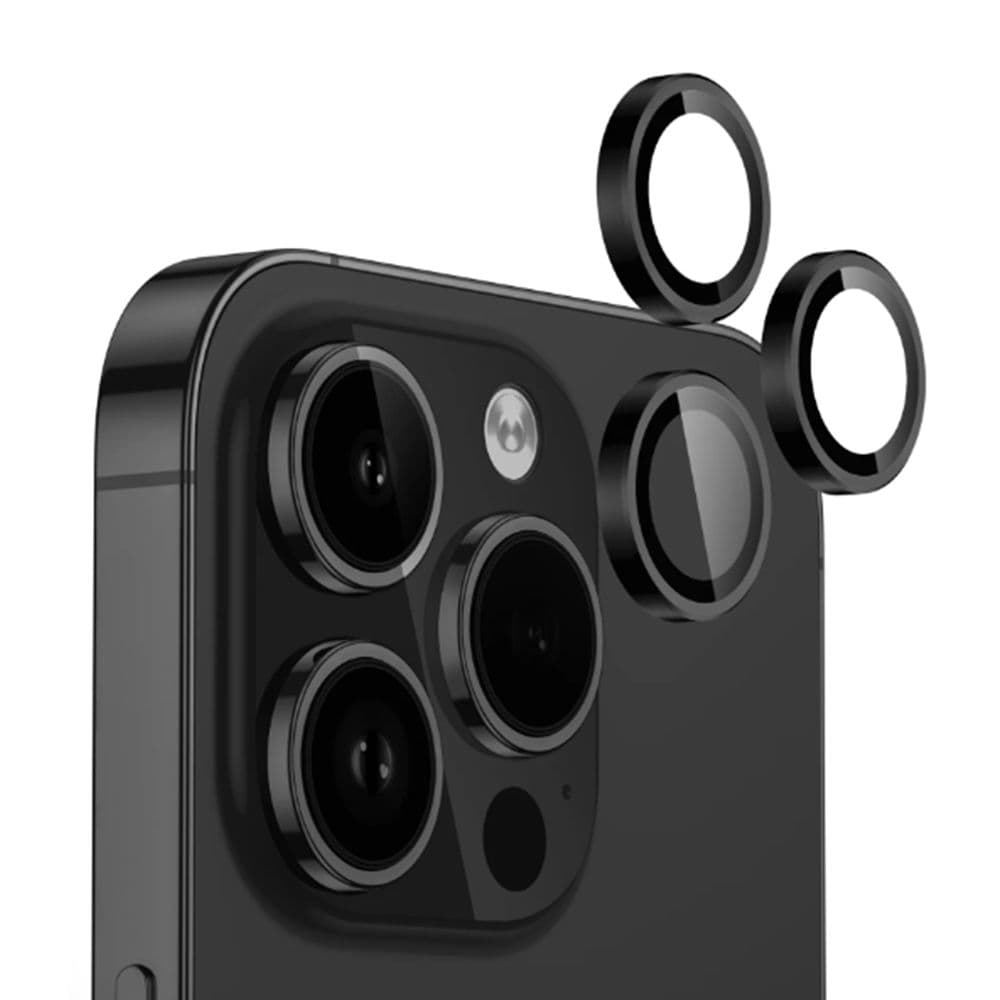 Bodyguardz Anti-Glare Camera Glass Protector For Iphone 16 Pro And 16 Pro Max Black Colour